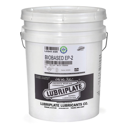 LUBRIPLATE 35 lb Grease Pail Amber L0341-035